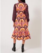 Robe Fall Winter Mix imprimée rose/multicolore