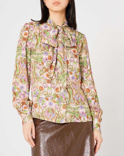 Chemise Paisley imprimée rose/multicolore