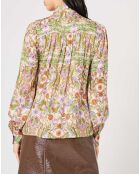 Chemise Paisley imprimée rose/multicolore