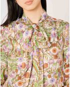 Chemise Paisley imprimée rose/multicolore