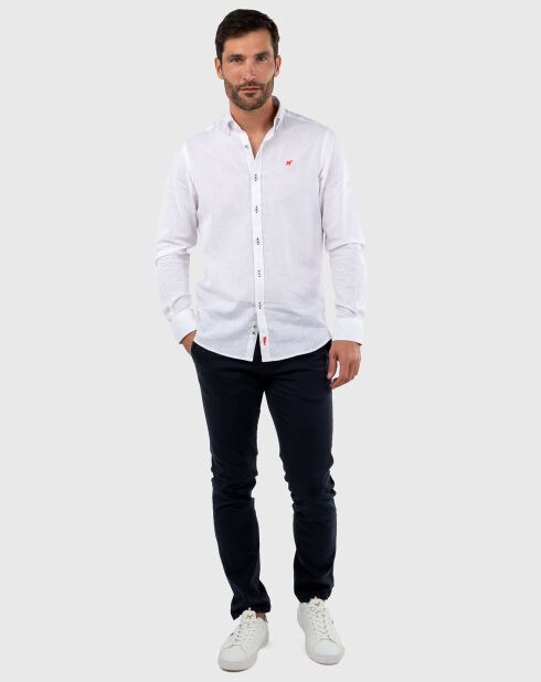 Chemise en Lin & Coton blanche