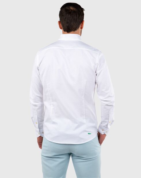 Chemise slim Oxford  blanche