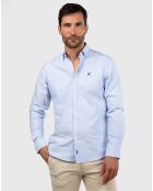 Chemise slim Oxford bleu ciel