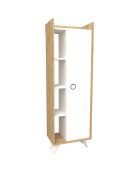Armoire multi-usages Ilgim chêne blanc - 50x140x31.8 cm