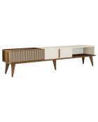 Meuble TV Milan Alt crème de noix - 180x40x35 cm