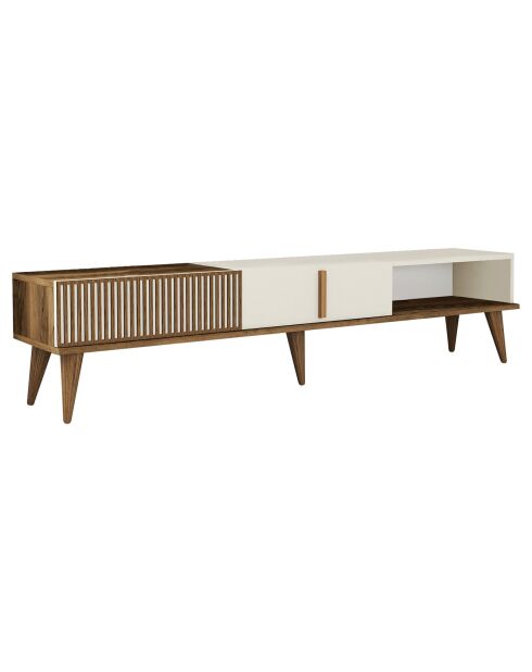 Meuble TV Milan Alt crème de noix - 180x40x35 cm