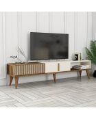 Meuble TV Milan Alt crème de noix - 180x40x35 cm