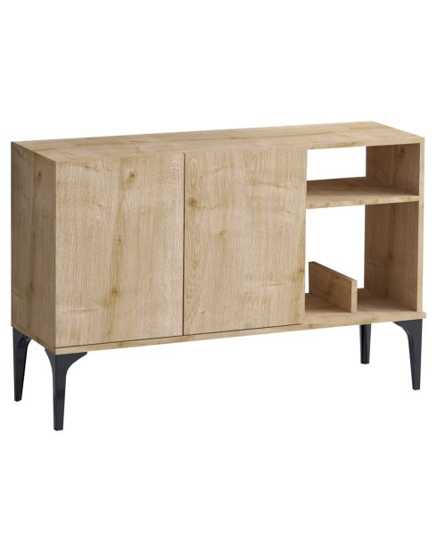 Console Oscar Dec0073 chêne saphir noire - 120x80x40 cm