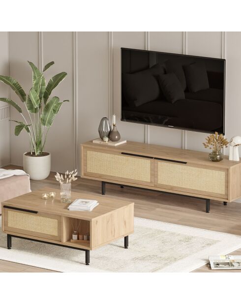 Ensemble de meubles de salon ON19-SU chêne