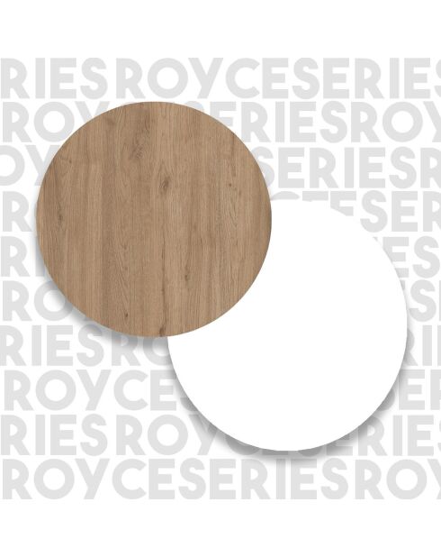 Armoire multi-usages RE2-SW chêne blanche - 120x85x35.5 cm