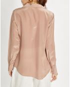 Blouse en Soie mélangée Cali vieux rose