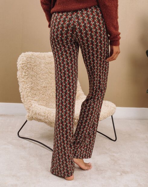 Pantalon Store imprimé forêt