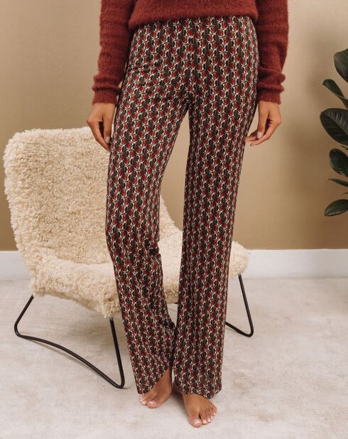Pantalon Store imprimé forêt