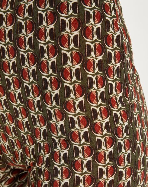 Pantalon Store imprimé forêt