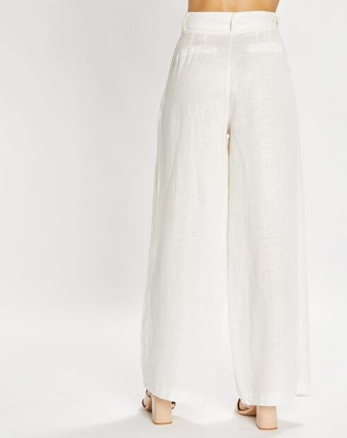 Pantalon 100% Lin Cara écru