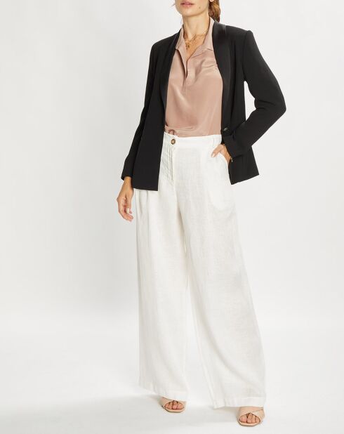 Pantalon 100% Lin Cara écru