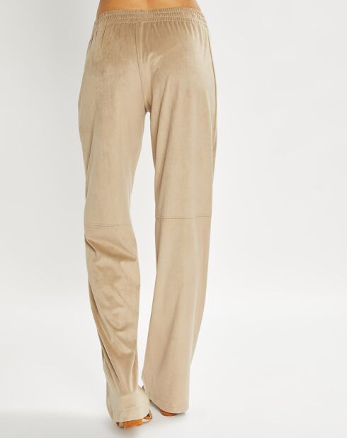 Pantalon en Suédine Lou sable