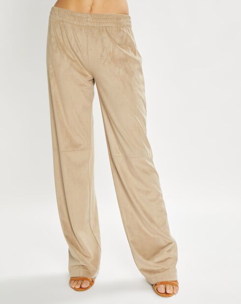 Pantalon en Suédine Lou sable