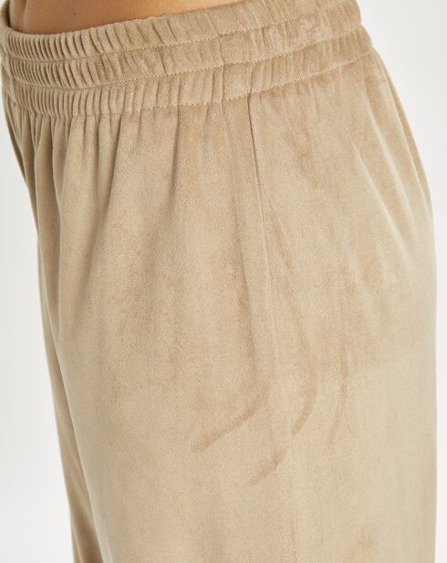 Pantalon en Suédine Lou sable