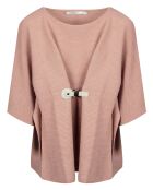 Poncho en Laine mélangée Store rose antique