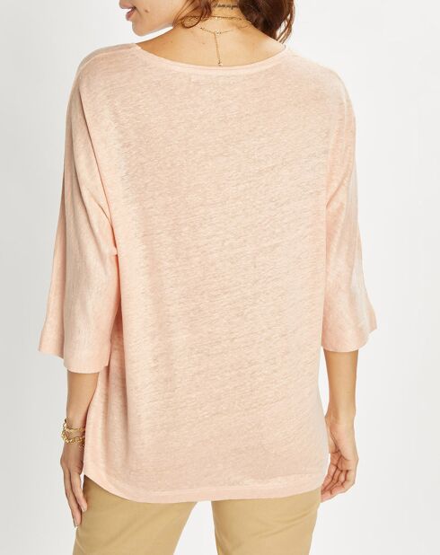 T-Shirt 100% Lin Essential blush