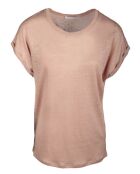 T-Shirt 100% Lin Essential pêche