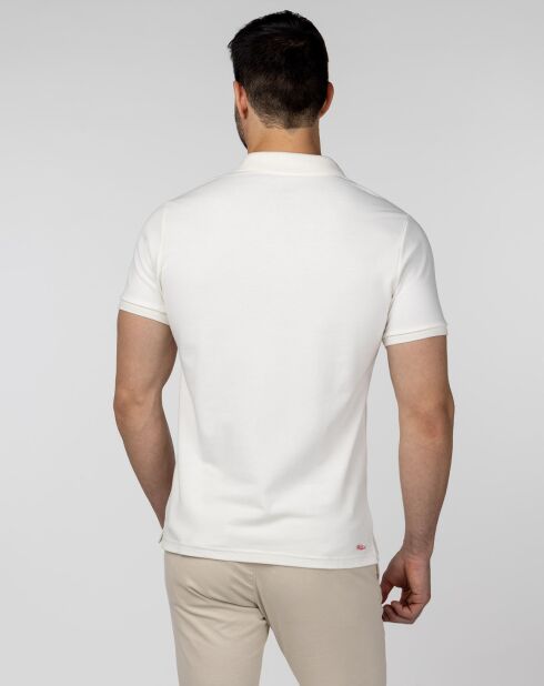 Polo uni blanc