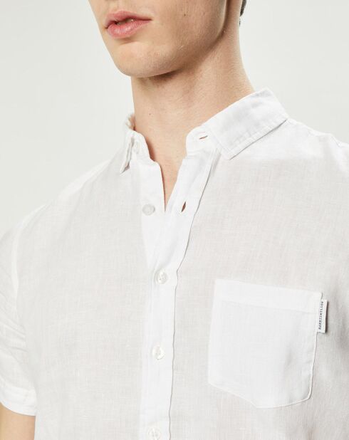 Chemise regular 100% Lin Efe blanche