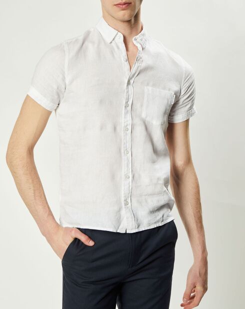 Chemise regular 100% Lin Efe blanche