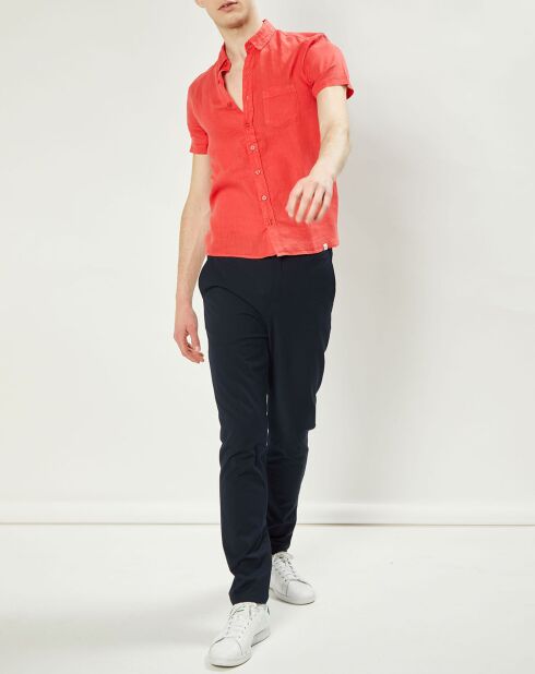 Chemise regular 100% Lin Efe fraise