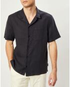 Chemise 100% Lin Regular Fit Bernard fumée