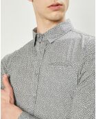 Chemise regular Orlando imprimée galet