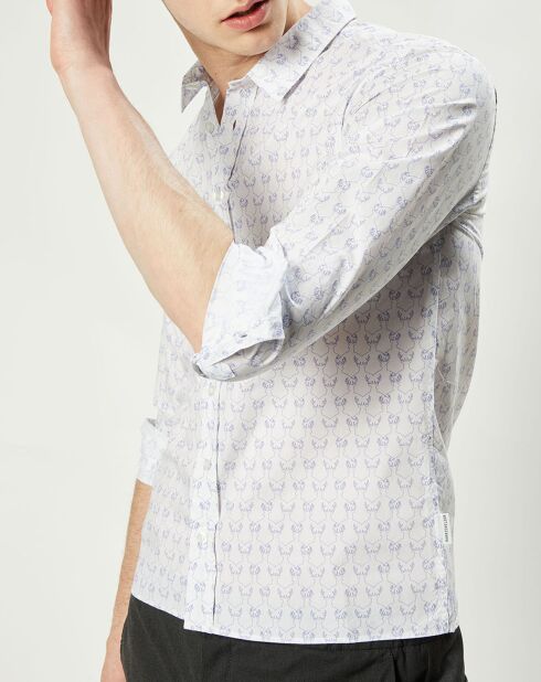 Chemise regular Dexter blanche