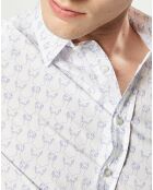 Chemise regular Dexter blanche