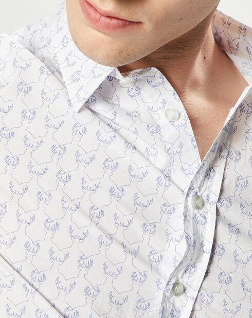 Chemise regular Dexter blanche