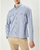 Chemise en Popeline Telo imprimée ciel