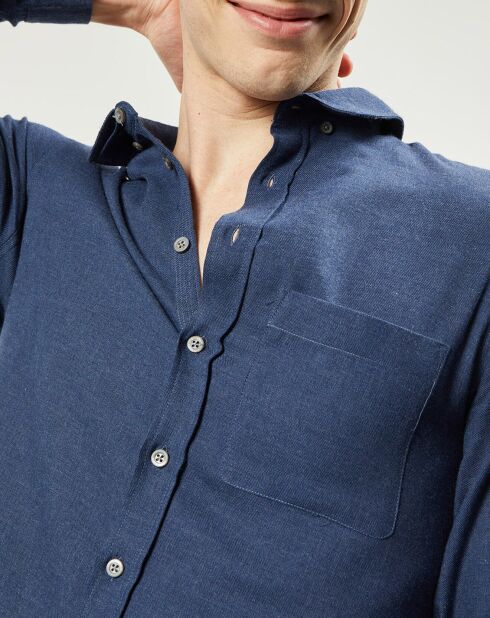 Chemise en Flanelle Dean bleue