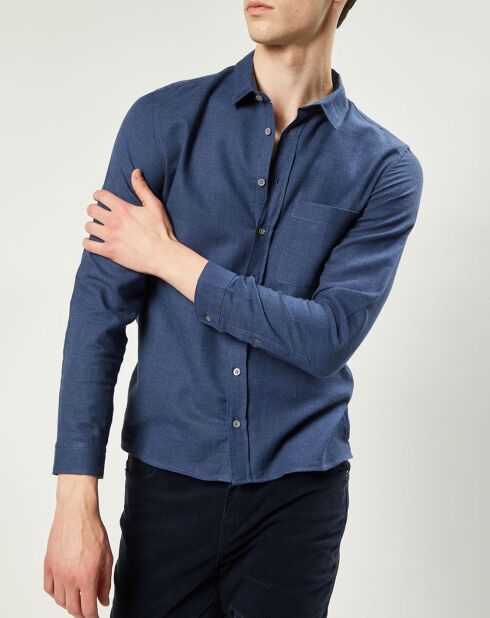 Chemise en Flanelle Dean bleue