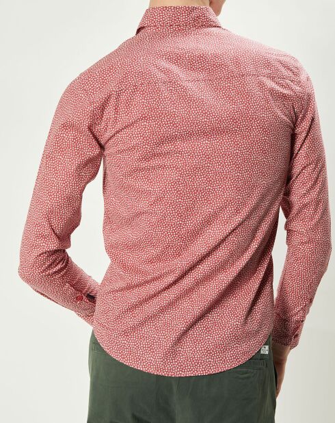 Chemise regular Orlando imprimée groseille