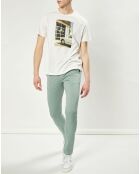 Pantalon slim Evrard sauge