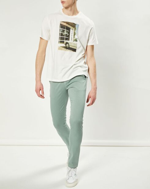 Pantalon slim Evrard sauge