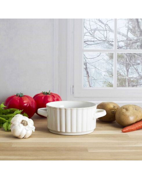 Bol à soupe vlora beige - 13.5x7x13.5 cm