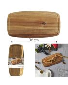 Planche a pain acacia marron - 36x1.5x18 cm