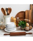 Rouleau patissier acacia marron - 45x4.5x4.5 cm