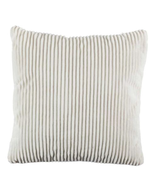 Coussin flanelle blanc - 40x6x40 cm