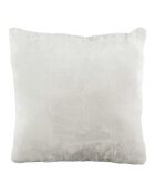 Coussin flanelle blanc - 40x6x40 cm