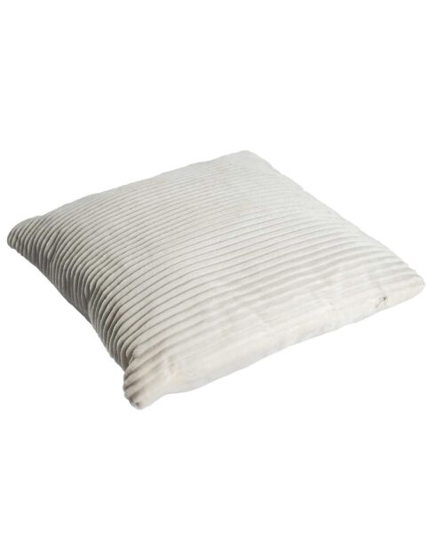 Coussin flanelle blanc - 40x6x40 cm
