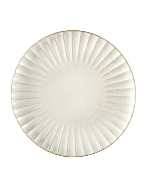 Assiette de présentation vlora beige - 32x3.5x32 cm