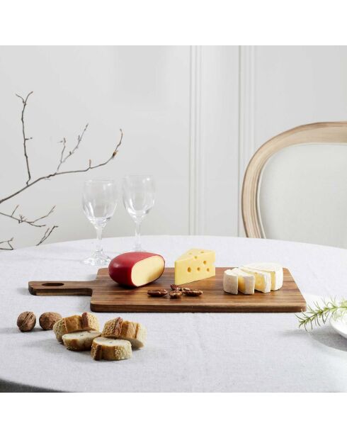 Planche acacia marron - 45x25 cm