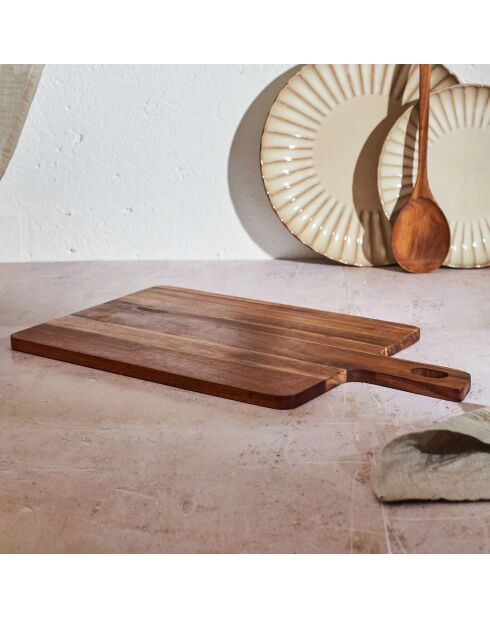 Planche acacia marron - 45x25 cm